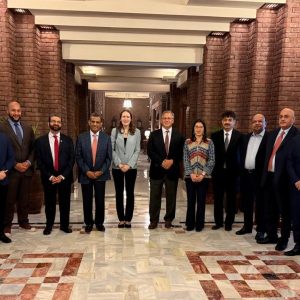 Mr. Muhammad Adrees CEO SCIL with U.S. Ambassador, U.S. Consul General Political and Economic Chief Mr. William Campbell, USAID Mission Director Kate Somvongsiri & Economic Specialist at Serena Hotel Faisalabad